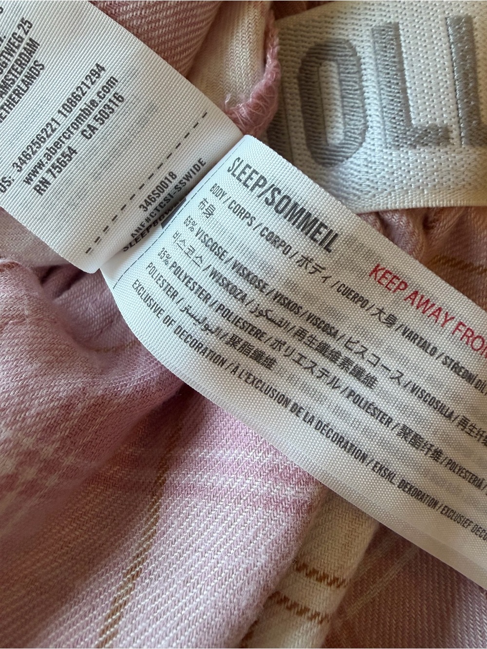 NWT Hollister Pink Plaid Jogger Pants – $35 – Size Small - Picture 7 of 7